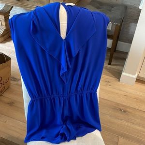 Naked Zebra royal blue romper